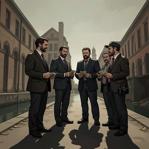 The Black Bridge Legacy from "The Thursday Murder Club". This flow follows the old shooting, its cover-up, and the debts that later shape the murders of Tony Curran and others.