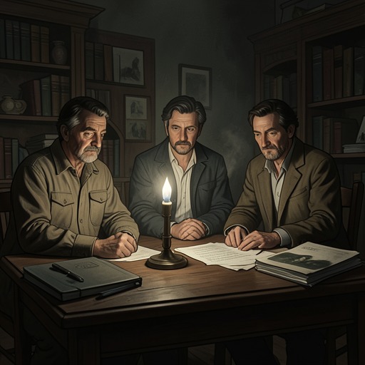 Buried Secrets and Returning Pasts from "The Thursday Murder Club". This flow follows how concealed histories return through photographs, graves, confessions, and the objects people keep.