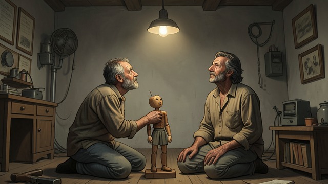 Geppetto’s Unconditional Welcome from "Pinocchio". Trust Offered First A Father’s Hope Geppetto creates Pinocchio in poverty and expects that the puppet might help them survive.