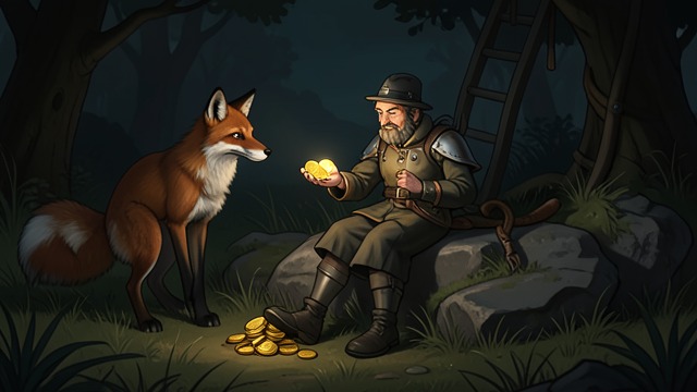 The Five Gold Coins from "Pinocchio". A Gift Diverted A Purposeful Reward Mangiafoco gives Pinocchio five coins for Geppetto.