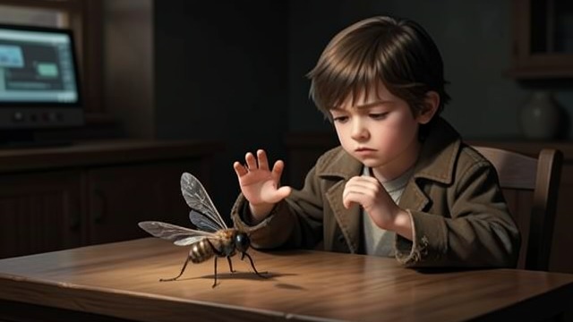 An Unwelcome Voice from "Pinocchio". Advice at Home The Cricket Speaks The Talking Cricket tells Pinocchio that abandoning his parents and refusing work will bring unhappiness.