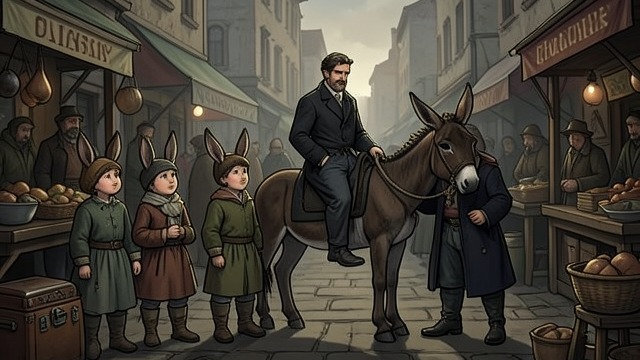 Children Turned to Donkeys from "Pinocchio". Profit Revealed The Concealed Mechanism Pinocchio and Lucignolo begin growing donkey ears and soon become real donkeys.