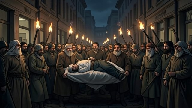 The Apparent Death from "Shantaram". A Friendship Torn Apart A city erupts After police kill Abdullah in a public confrontation, the crowd seizes his body and carries it away.