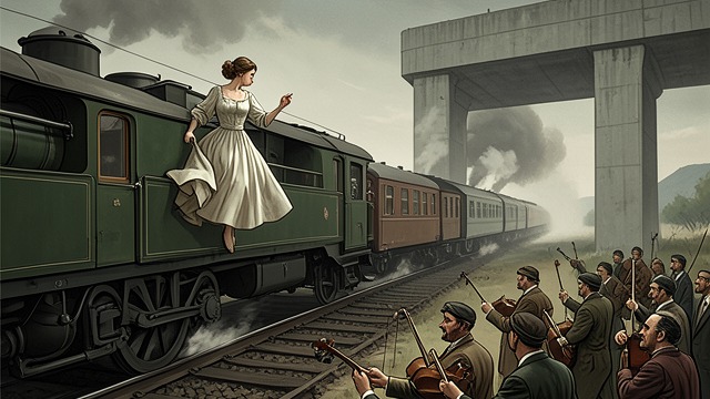 The Train-Roof Proposal from "Shantaram". The Train-Roof Proposal A risky spectacle Didier and Vikram enlist Lin to persuade Letitia to wear a blindfold at Marine Lines Station.