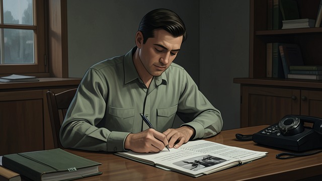 A False Criminal Judgment from "Three Seconds". Making the Story Hold Supporting documents Wilson prepares a fictitious judgment and interrogation transcript describing Hoffmann shooting a police officer in…