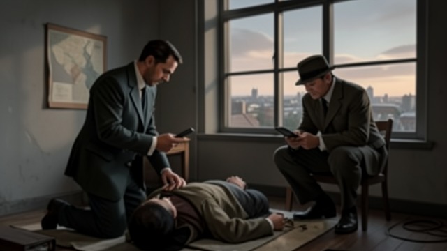 A Shared Investigation from "Three Seconds". Two Investigators Dividing the work Grens and Sundkvist examine the crime scene, interview witnesses, and follow the Polish connection.