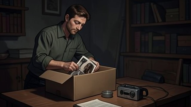 Packing Away the Music from "Three Seconds". Removing the Familiar Sound A room without Siw Grens packs away the cassettes and photograph that have filled his office with Siw Malmkvist’s music.