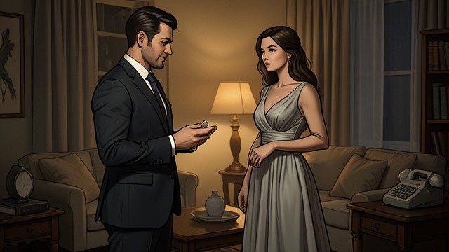 The Proposal from "Daisy Jones & the Six". The Proposal A decision made at home Pete Loving proposes to Jenny Manes during the holiday period, and she accepts.