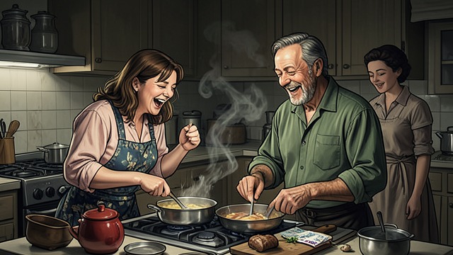 Stories and Laughter from "After We Collided". Stories and Laughter Old familiarity resurfaces Trish cooks, tells childhood stories, and teases Hardin while he and Tessa help with dinner.