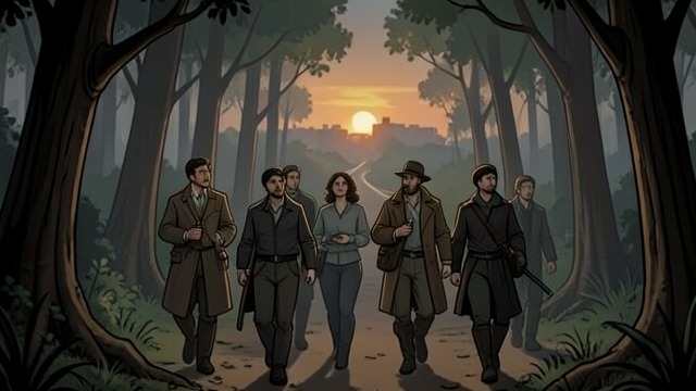 The Company Divides Again from "Station Eleven". The Company Divides Again An urgent change of route The clarinet escapes captivity and reaches the company with a warning.