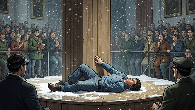 The Fall from "Station Eleven". The Fall A broken line Arthur loses his place, strikes a plywood pillar, and can no longer sustain Lear’s voice.