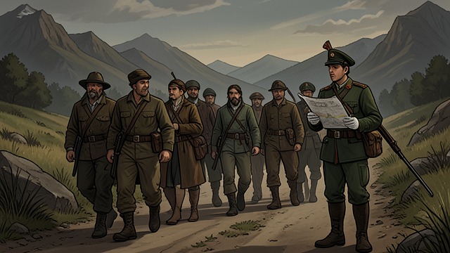 Flight into New Territory from "Station Eleven". Flight into New Territory Departure without permission The Conductor leads the company out by a back road.