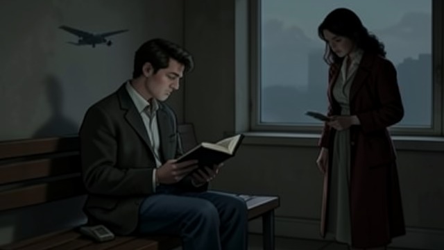 A Son at the Airport from "Station Eleven". A Son at the Airport Grief takes a new form Stranded with Elizabeth, Tyler withdraws into comics and religious texts.