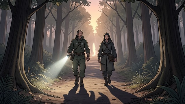 The Roadside Watch from "Station Eleven". The Roadside Watch Shared vigilance Kirsten and August take a watch together after a distant sound alarms the camp.