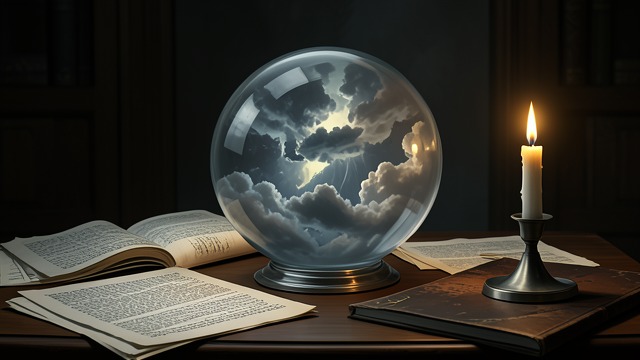 A Paperweight Given from "Station Eleven". A Paperweight Given A gift after the theatre Tanya gives Kirsten a glass paperweight with a storm cloud trapped inside.