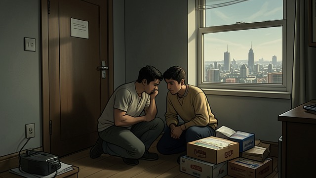 最初的避难所,《第十一站》中的场景。最初的避难所 躲在紧锁的门后 吉凡·乔杜里和弗兰克躲在一间公寓里,节省食物,同时看着外面的城市逐渐崩溃。起初,他们的家由抵御疾病与陌生人的屏障所界定。 避难所无法长久 物资日渐减少,弗兰克的未来也变得难以为继。公寓暂时保护了他们,却无法复原那个曾让它成为安全之所的世界。