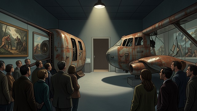 An Unresolved Memorial from "Station Eleven". An Unresolved Memorial Memory remains sealed The plane is still off-limits, and the community’s museum preserves objects from the vanished world while leaving…