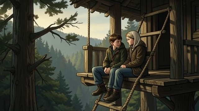 The Treehouse Memory from "Station Eleven". The Treehouse Memory Childhood returns Frank compares their apartment refuge to the treehouse they shared as boys.