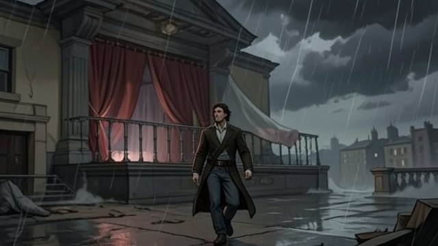 Curtain on One World from "Station Eleven". Curtain on One World No return to the lobby Jeevan searches for Laura, then walks into the storm alone.