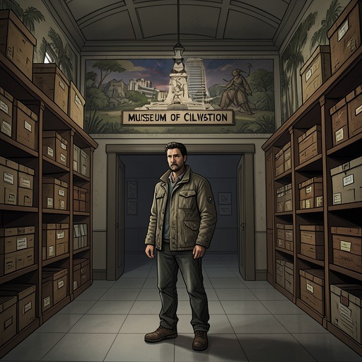 Clark’s Museum of Civilization from "Station Eleven". Clark turns his memories and the material remains of modern life into a museum for a community born after its disappearance.