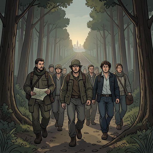 The Separation Protocol from "Station Eleven". The Symphony’s shared rule for finding one another turns separation into a manageable danger, though it cannot guarantee everyone will return.