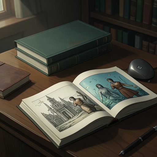 The Art of Carrying Memory from "Station Eleven". The novel links comics, clippings, newspapers, and museum objects to the fragile work of preserving individual and collective history.