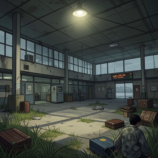 The Changing Meaning of the Airport from "Station Eleven". Severn City Airport evolves from a site of interrupted travel into a settlement, archive, and threshold to a wider future.