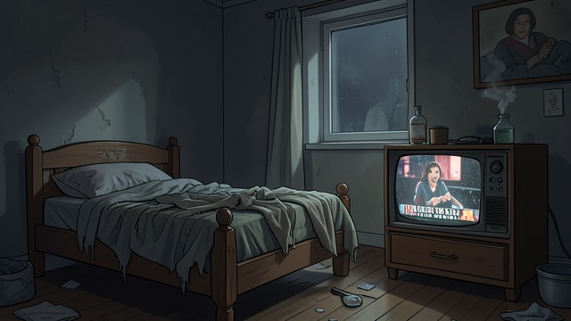 The Bedsit’s Stale Air from "The Death of Bunny Munro". The Bedsit’s Stale Air A body in decline Bunny Munro Senior lives amid stale smoke, medication smells, and a pornographic television program.