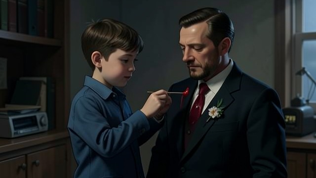 The Daisy in the Buttonhole from "The Death of Bunny Munro". The Daisy in the Buttonhole A child tends to his father Bunny Junior notices ketchup on Bunny’s rabbit tie and wipes it away.