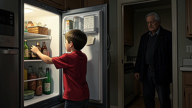 The Beer Offer from "The Death of Bunny Munro". The Beer Offer A child's attempt at care Bunny Junior offers to get Bunny another beer from the fridge.