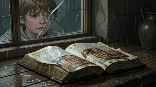 The Rain-Damaged Book from "The Death of Bunny Munro". The Rain-Damaged Book A damaged companion At the chalet, Bunny Junior opens the rain-swollen Encyclopaedia and finds the definition of fantasy.