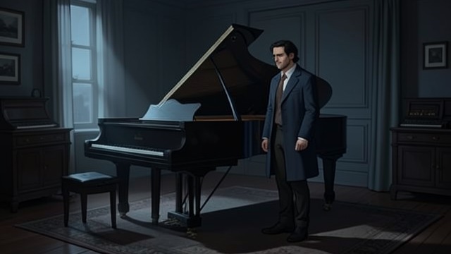 The Piano in the Dark from "The Death of Bunny Munro". The Piano in the Dark An unseen presence Bunny hears Beethoven and senses Libby near the Bösendorfer Piano.