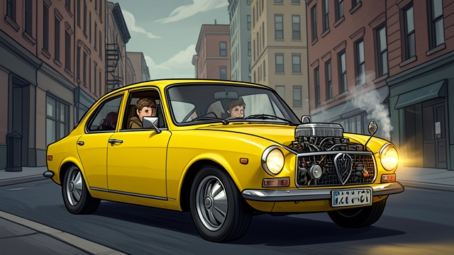 黄色汽车,《邦尼·门罗之死》中的场景。黄色汽车 移动的避难所 黄色菲亚特彭托汽车载着邦尼和小邦尼离开受损的公寓。它鲜亮的颜色和时好时坏的引擎,让它既像个滑稽的伙伴,也是父子脆弱的庇护所。 危险与他们同行 邦尼鲁莽驾驶,这辆车成了他们被撇下等候、遭遇惊吓,最终发生致命碰撞的场所。逃离并不能让这一家人摆脱危险。