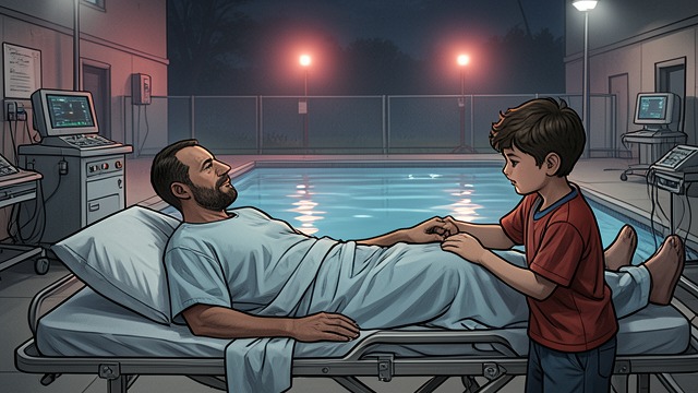 Death Beside the Pool from "The Death of Bunny Munro". Death Beside the Pool The last request Bunny tells Bunny Junior that he found the world a hard place in which to be good.