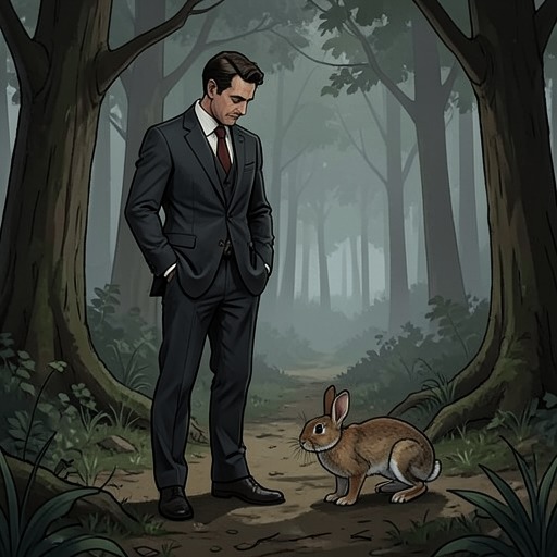The Rabbit Motif from "The Death of Bunny Munro". This flow traces rabbit imagery as a shifting emblem of Bunny’s comic persona, salesmanship, family bond, and approaching death.