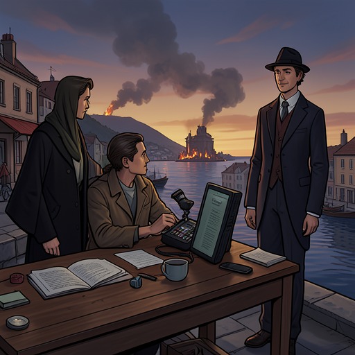The City as a Field of Portents from "The Death of Bunny Munro". This flow traces how coastal places, damaged objects, and recurring natural signs make Bunny’s private crisis feel public and unavoidable.