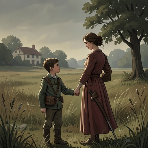 Libby and Bunny Junior from "The Death of Bunny Munro". This flow follows the enduring bond between Libby and her son, from ordinary memories to a vision that helps him face the future.