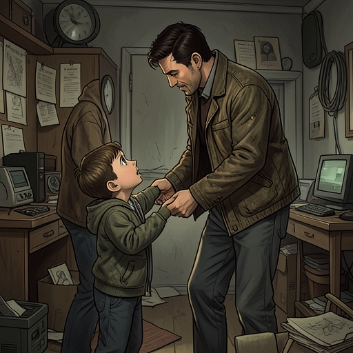 The Last Act of Fatherhood from "The Death of Bunny Munro". This flow follows Bunny’s final effort to become a father his son can trust, measured against the care he failed to provide earlier.