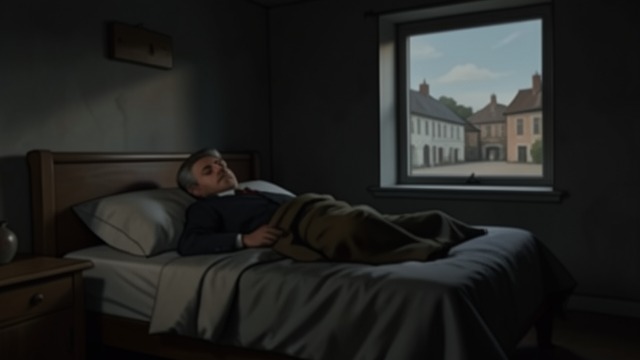 Loneliness After Flight from "Harvest". Loneliness After Flight Empty rooms Walter Thirsk sleeps in Kitty Gosse’s abandoned home after the villagers flee.