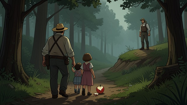 A Parting Without Farewell from "Harvest". A Parting Without Farewell Carrs prepare to go John Carr and his family leave along the forest route.