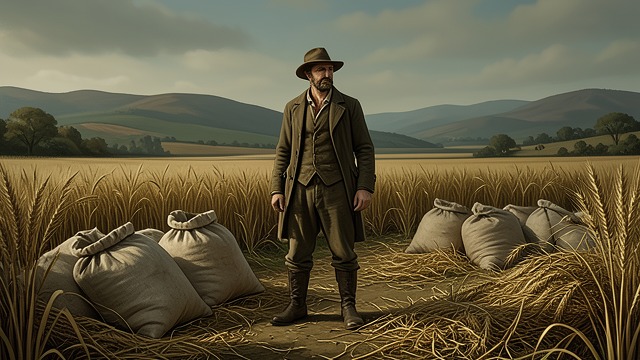 The Harvest Without Harvesters from "Harvest". The Harvest Without Harvesters Produce left unattended Once the villagers flee, sacks spill, animals roam, and the barley stands without the community that…