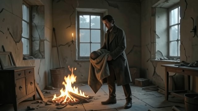 The Burning Manor from "Harvest". The Burning Manor A death discovered Walter Thirsk finds Philip Earle’s murdered body in the manor’s upper rooms while fires spread below.