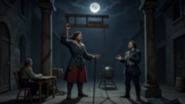 A Nighttime Search from "Harvest". A Nighttime Search Plans to intervene Walter Thirsk and Philip Earle agree to watch for Mistress Beldam so they can warn her of danger.