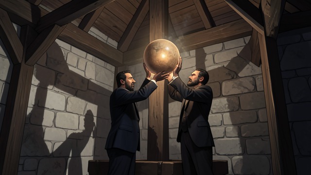 The Moonball Scheme from "Harvest". The Moonball Scheme Mischief after harvest Christopher and Thomas Derby and Brooker Higgs take fairy caps and a dry Moonball into the night.