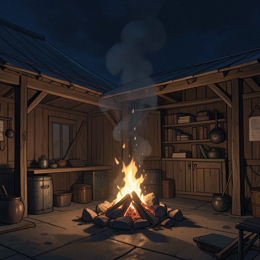 Fire, Blame, and Retribution from "Harvest". This flow traces fire from a deceptive prank to a recurring instrument of claim, punishment, and destruction.