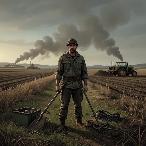 The Human Cost of Improvement from "Harvest". This flow traces the gap between the promise of progress and the violence, displacement, and losses that make it possible.