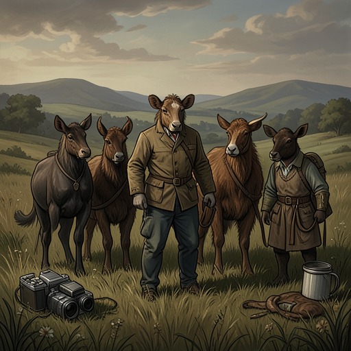 Animals as Witnesses to Human Order from "Harvest". This flow follows the animals through the novel as measures of affection, subsistence, violence, and the instability of human claims.