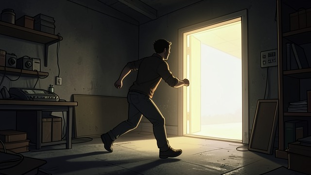 Running Into the Unknown from "The Shrinking Man". Running Into the Unknown Work begins anew Scott considers food, water, shelter, and the possibility of other life.