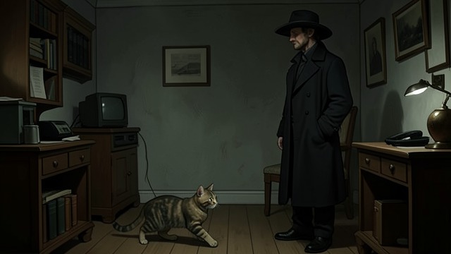 A Familiar Animal Recast from "The Shrinking Man". A Familiar Animal Recast Domestic familiarity ends The household cat becomes a predator in Scott's world.