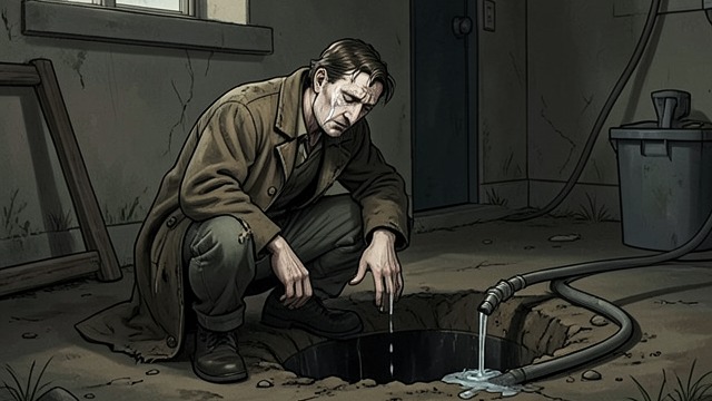The Refusal to Stop from "The Shrinking Man". The Refusal to Stop A dangerous temptation Weak and thirsty, Scott considers plunging into a dark drainage hole to reach water.